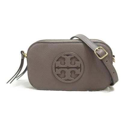 ミラー ミニ クロスボディ ショルダーバッグ ショルダーバッグ レザー グレー クラムシェル トリーバーチ バッグ TORY BURCH