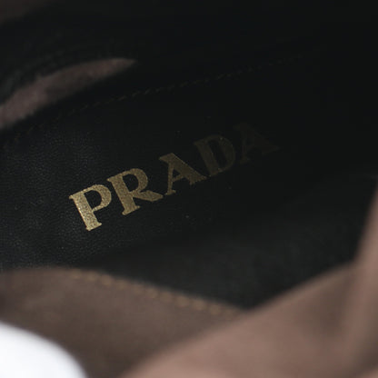 ミドル ブーツ スエード ブラウン プラダ シューズ PRADA