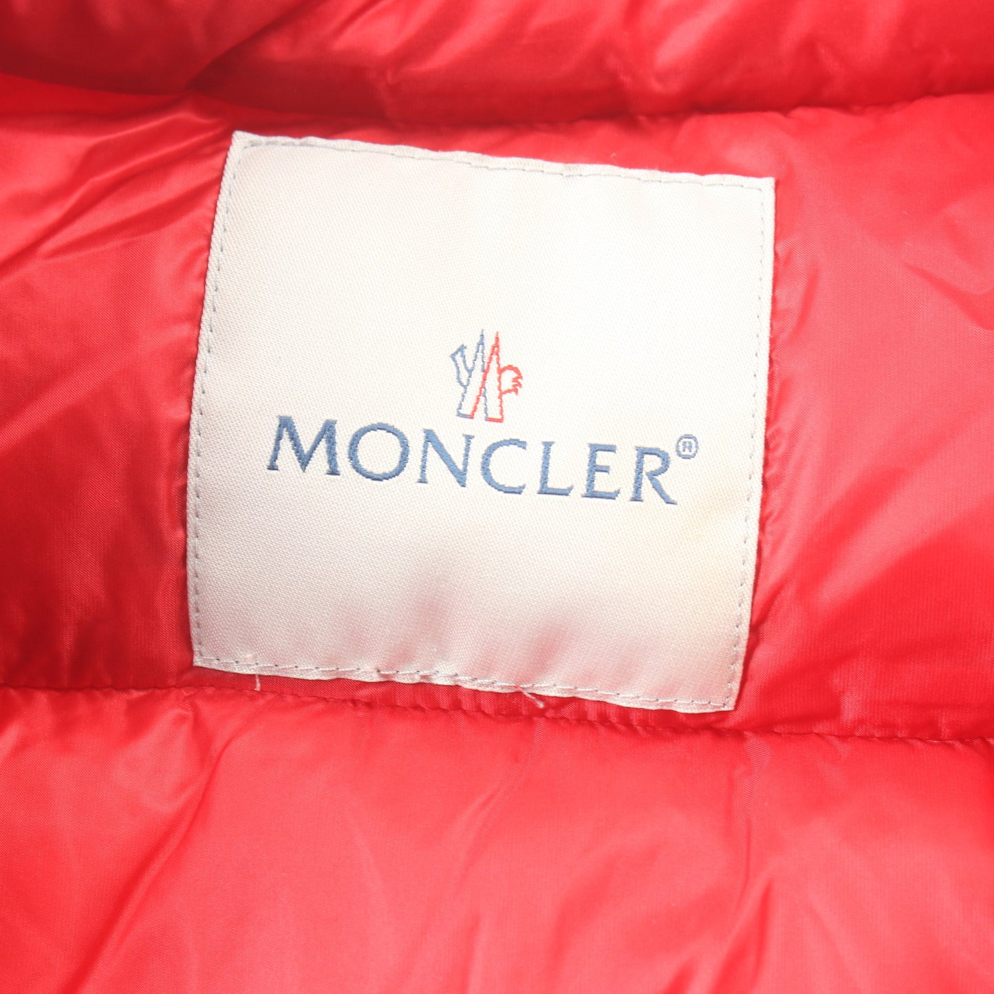 ダウンベスト ナイロン レッド モンクレール アウター MONCLER