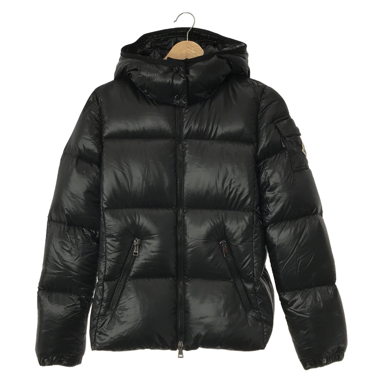 ダウンジャケット ダウンジャケット ナイロン ブラック モンクレール アウター MONCLER