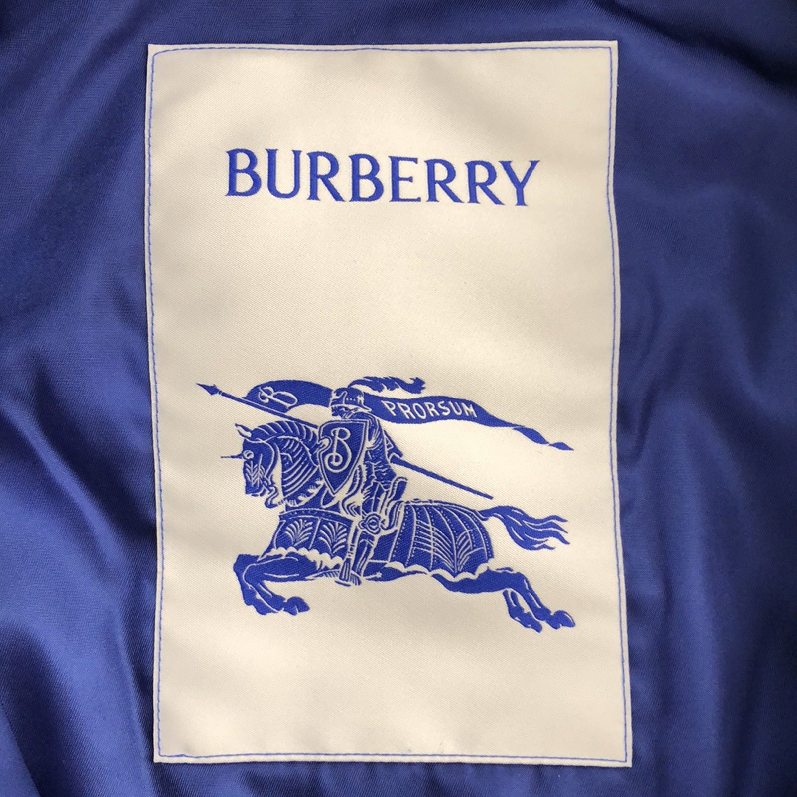 ダウンジャケット ポリアミド ブルー バーバリー アウター BURBERRY