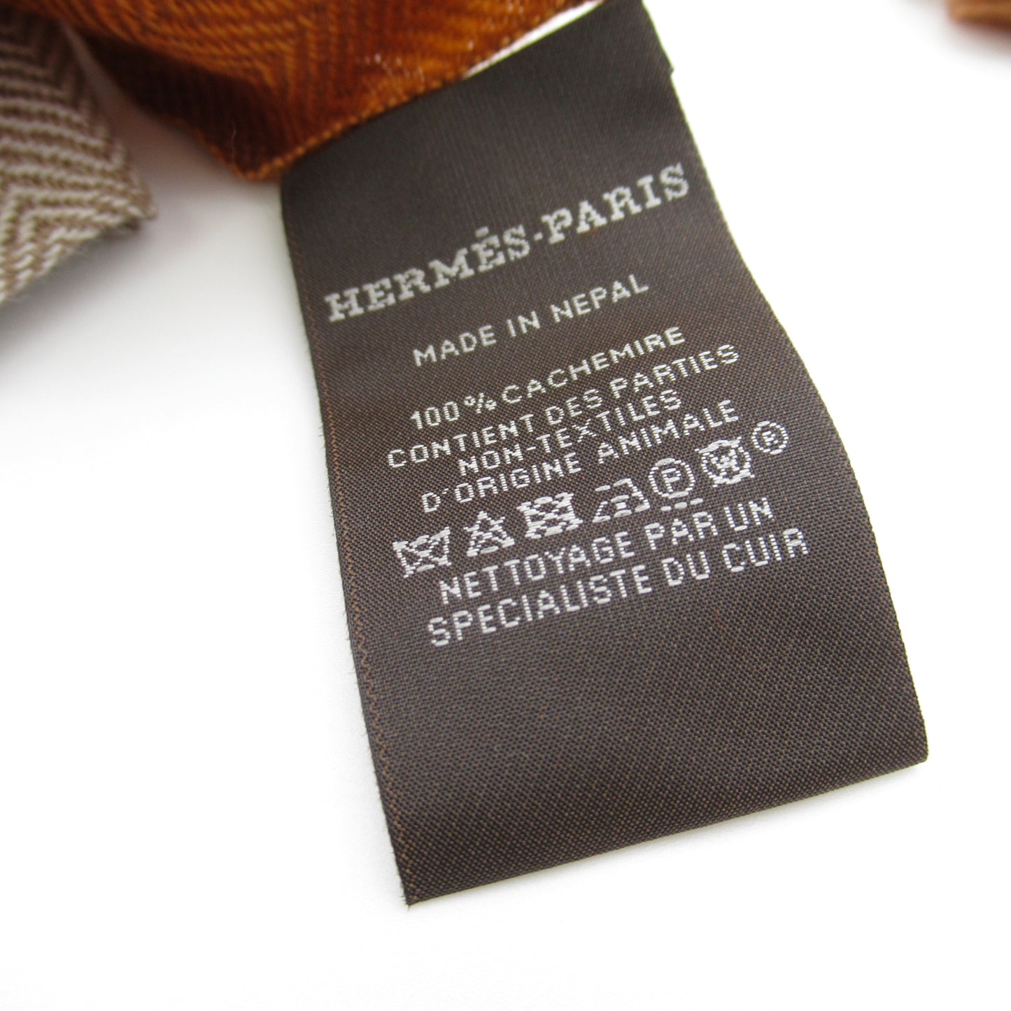 マフラー 《ヒマラヤ・ディップ・ダイ》 マフラー カシミヤ シープスキン オレンジ グレー エルメス 財布・小物 HERMES