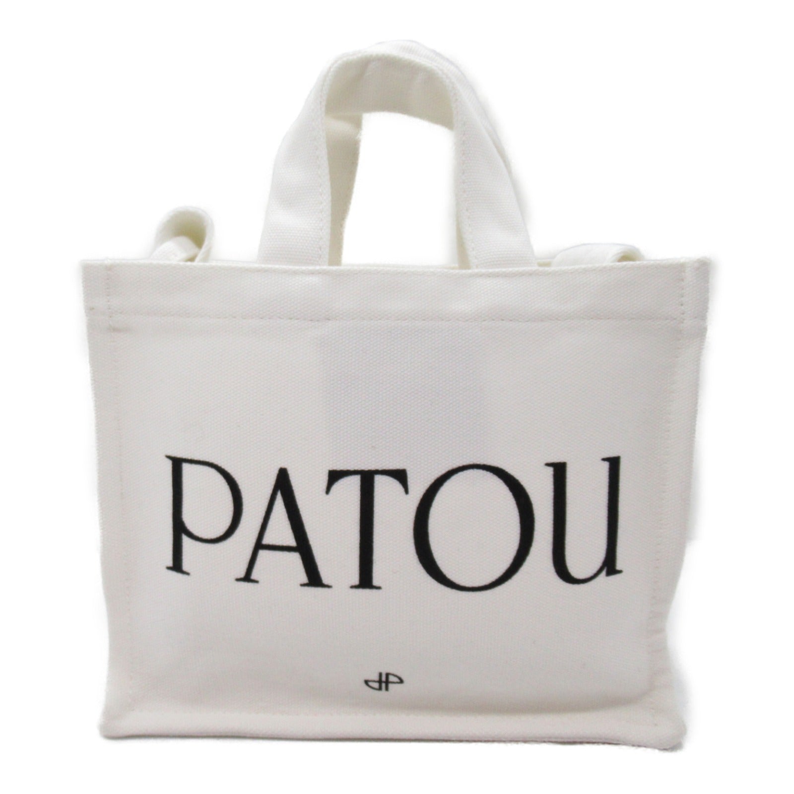 2way ショルダーバッグ キャンバス トート ショルダーバッグ コットン ホワイト パトゥ バッグ PATOU