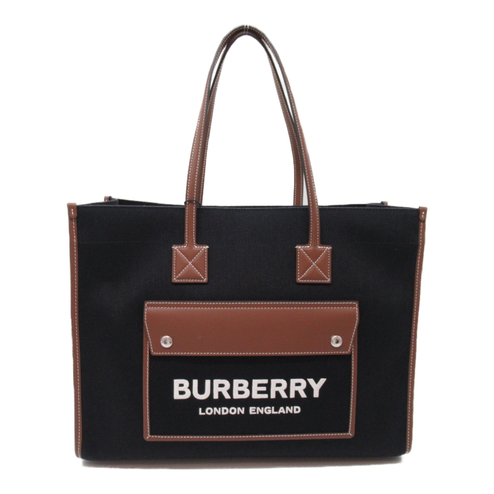 トートバッグ ハンドバッグ トートバッグ レザー キャンバス ブラック ブラウン バーバリー バッグ BURBERRY