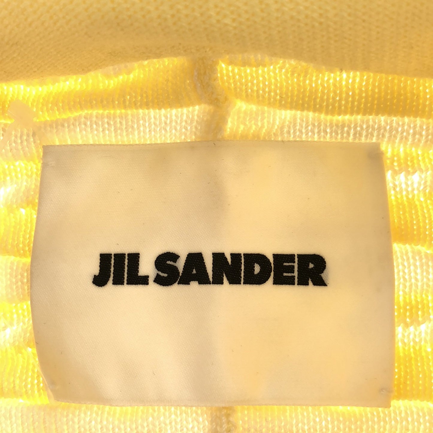 サマーセーター セーター コットン イエロー ジルサンダー トップス JIL SANDER