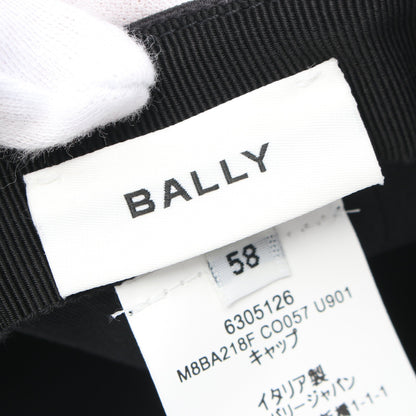 ベースボール キャップ ロゴ コットン ブラック バリー 財布・小物 BALLY