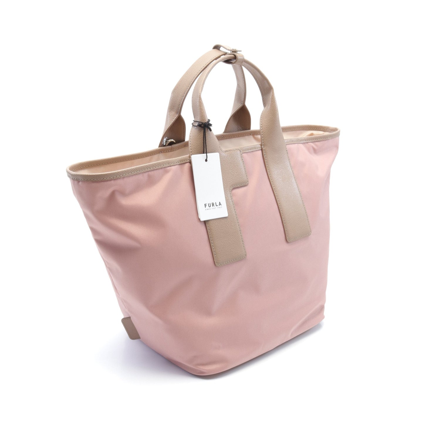 Piuma L ハンドバッグ トートバッグ ナイロン レザー ピンク ベージュ グレーベージュ 2WAY フルラ バッグ FURLA