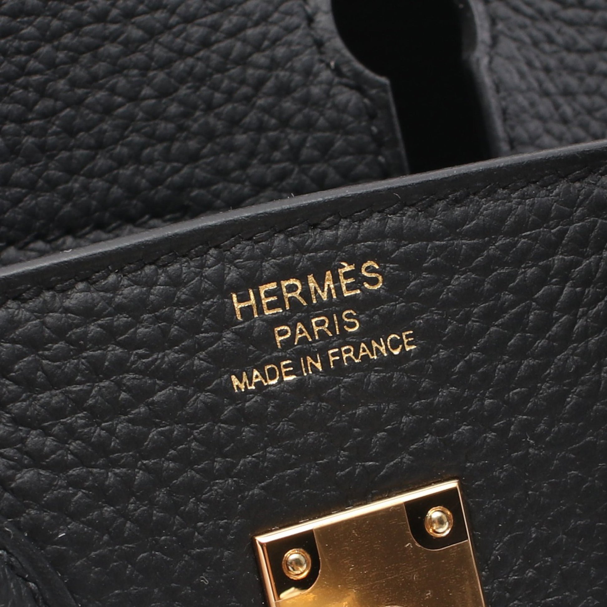 バーキン25 ハンドバッグ トゴ ブラック ゴールド金具 W刻印 エルメス バッグ HERMES