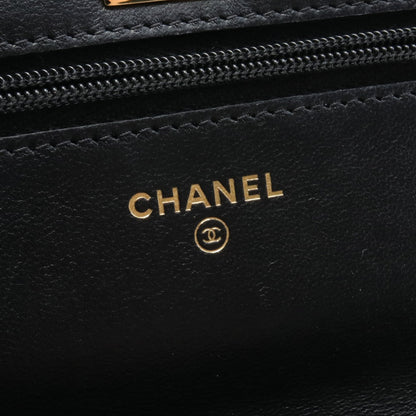 マトラッセ チェーンウォレット ラムスキン ブラック ゴールド金具 シャネル バッグ CHANEL