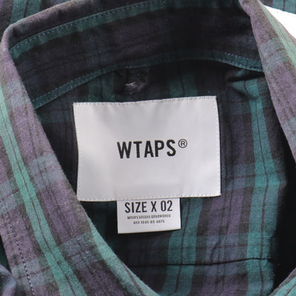 LP SS Shirt シャツ 半袖 チェック コットン リネン グリーン ダブルタップス トップス WTAPS