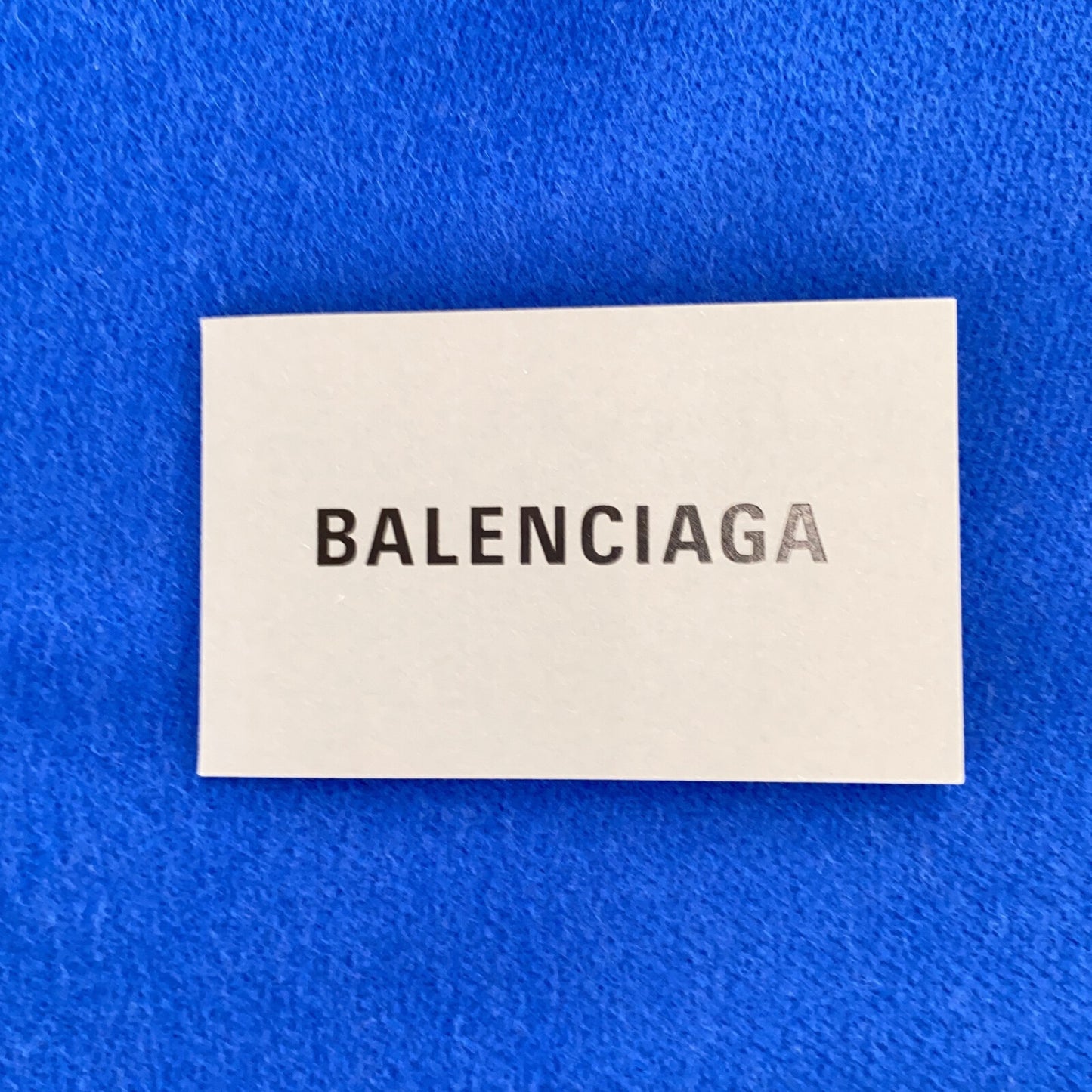 マフラー マフラー ウール ブルー バレンシアガ 財布・小物 BALENCIAGA