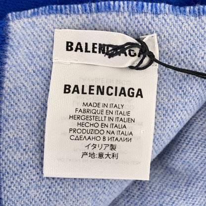 マフラー マフラー ウール ブルー バレンシアガ 財布・小物 BALENCIAGA