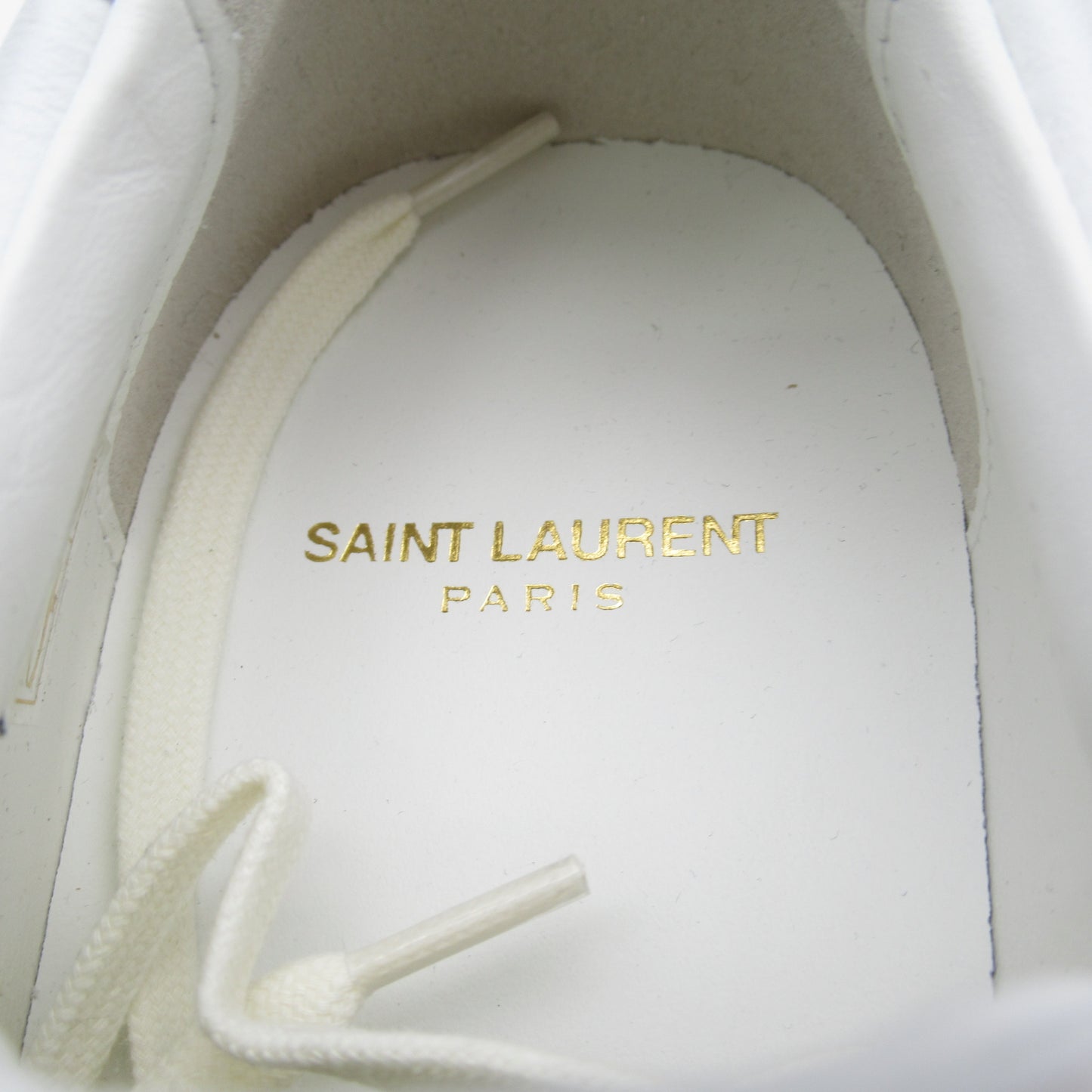 スニーカー スニーカー レザー ラバー ホワイト サンローラン シューズ Saint Laurent