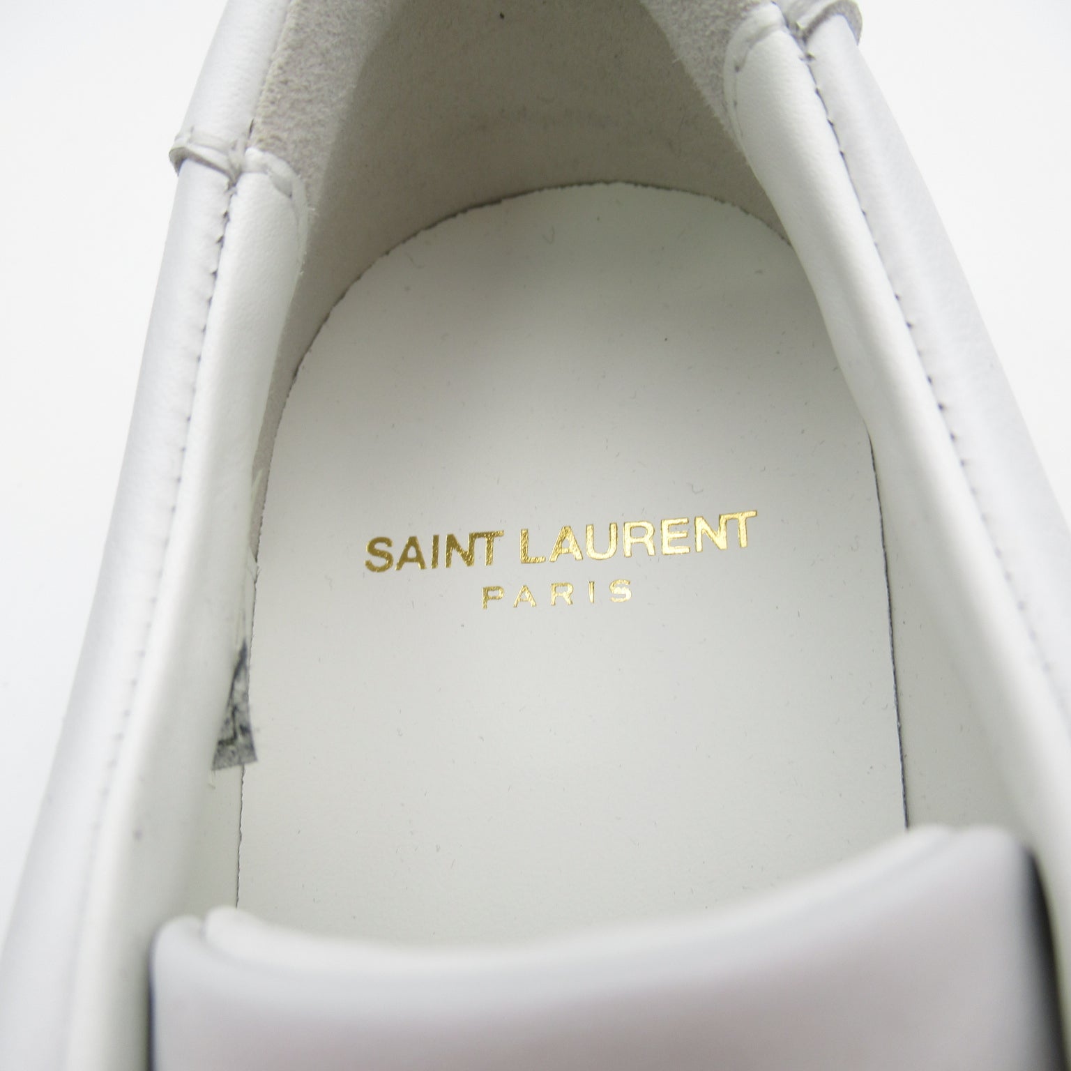 スニーカー スニーカー レザー ラバー ホワイト サンローラン シューズ Saint Laurent