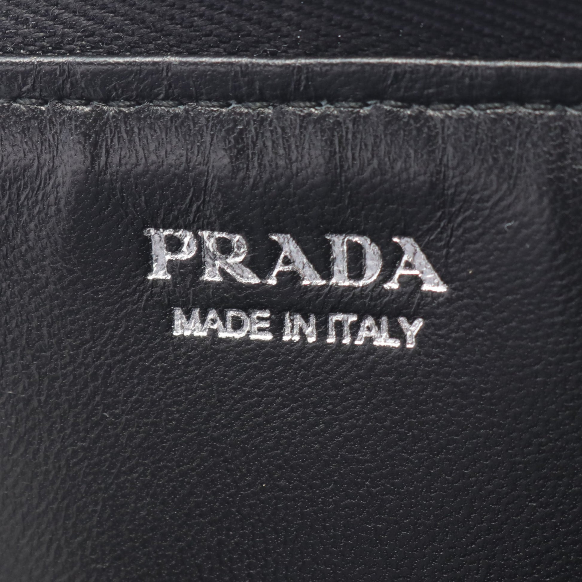 コインケース サフィアーノレザー ブラック キーリング付き プラダ 財布・小物 PRADA