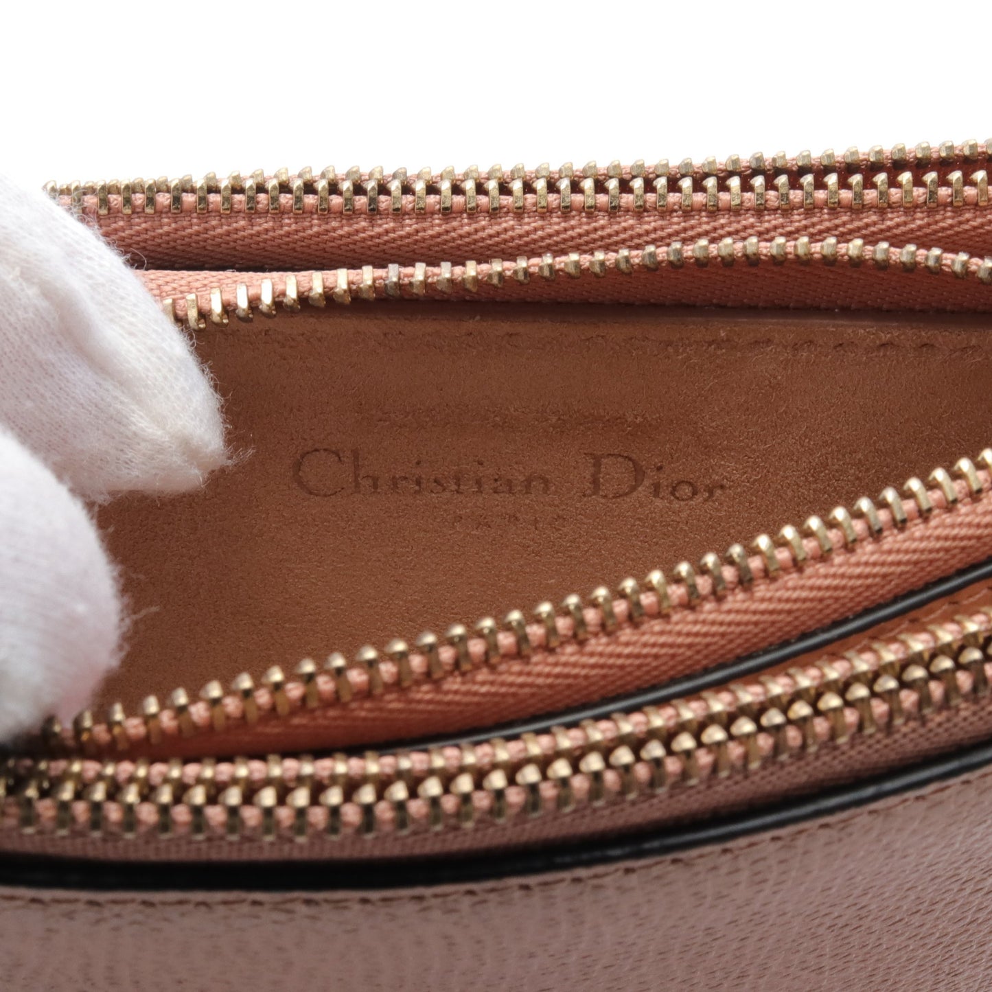 SADDLE サドル ショルダーバッグ レザー ピンクベージュ クリスチャンディオール バッグ Christian Dior