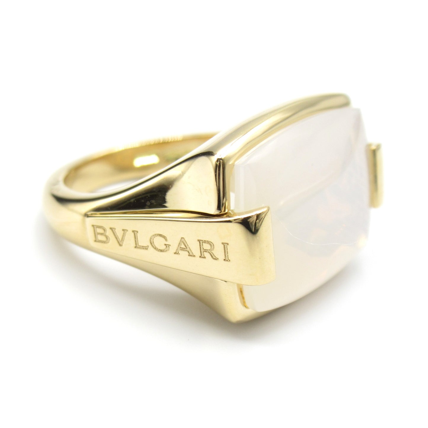 アレグラ クォーツ リング リング 指輪 K18（イエローゴールド） クォーツ ホワイト ブルガリ アクセサリー BVLGARI