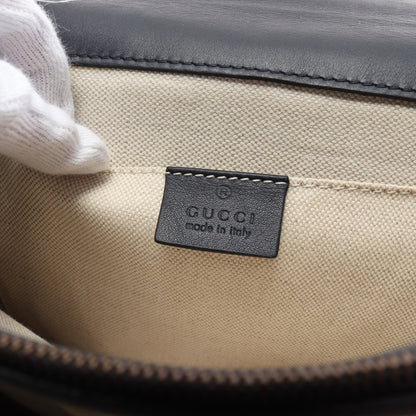 バンブー ディオニュソス ミディアム ハンドバッグ レザー ネイビー マルチカラー 2WAY グッチ バッグ GUCCI