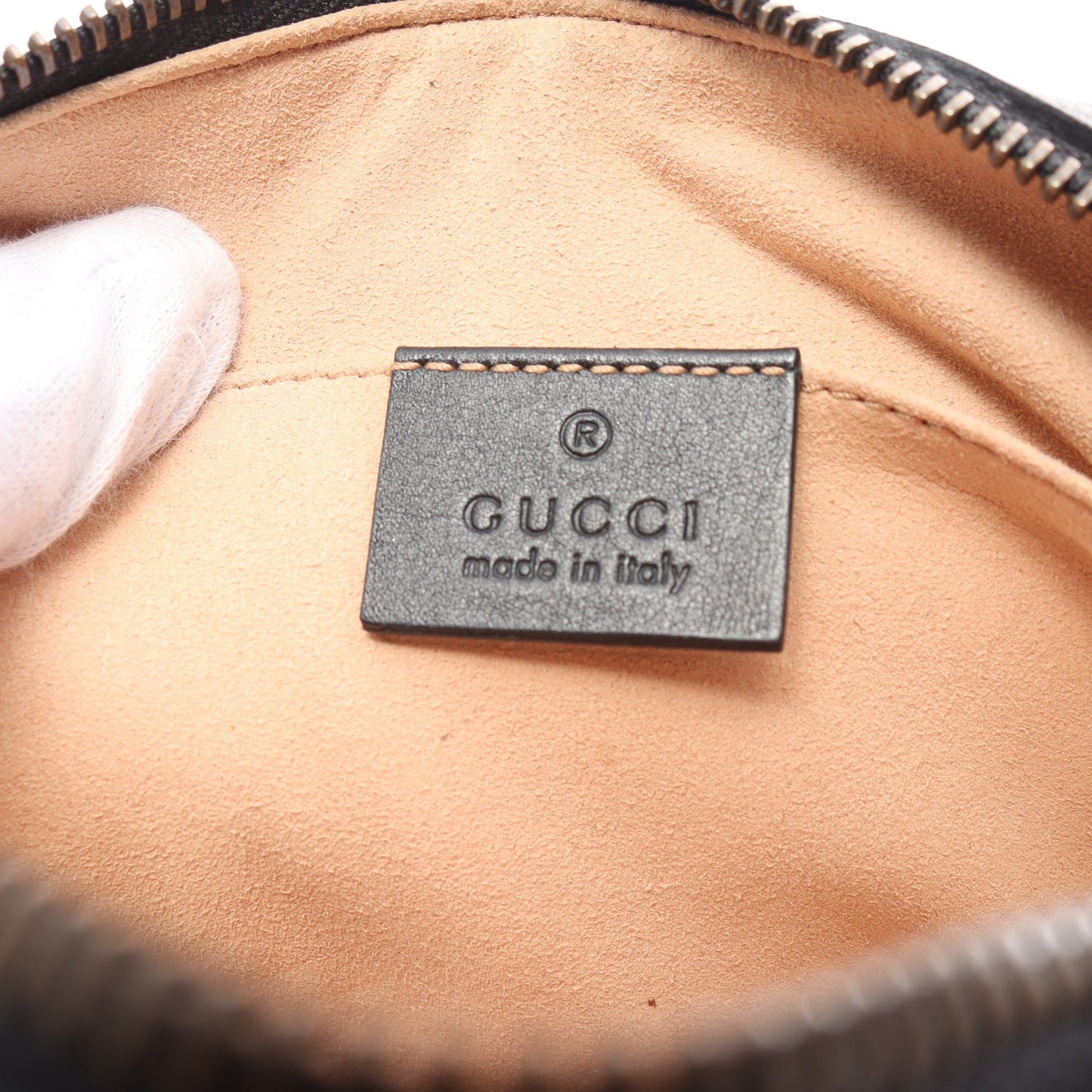 GGマーモント コスメポーチ レザー ブラック グッチ 財布・小物 GUCCI