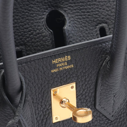 バーキン25 ハンドバッグ トゴ ブラック ゴールド金具 W刻印 エルメス バッグ HERMES