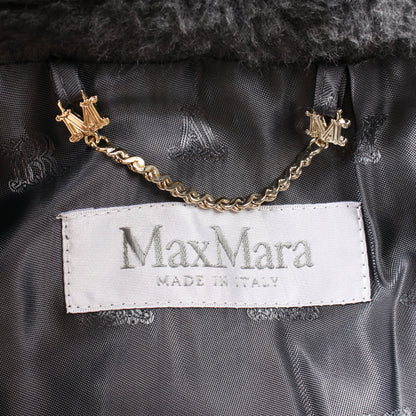 MANTO テディ ケープ ポンチョ ウール アルパカ グレー マックスマーラ アウター Max Mara