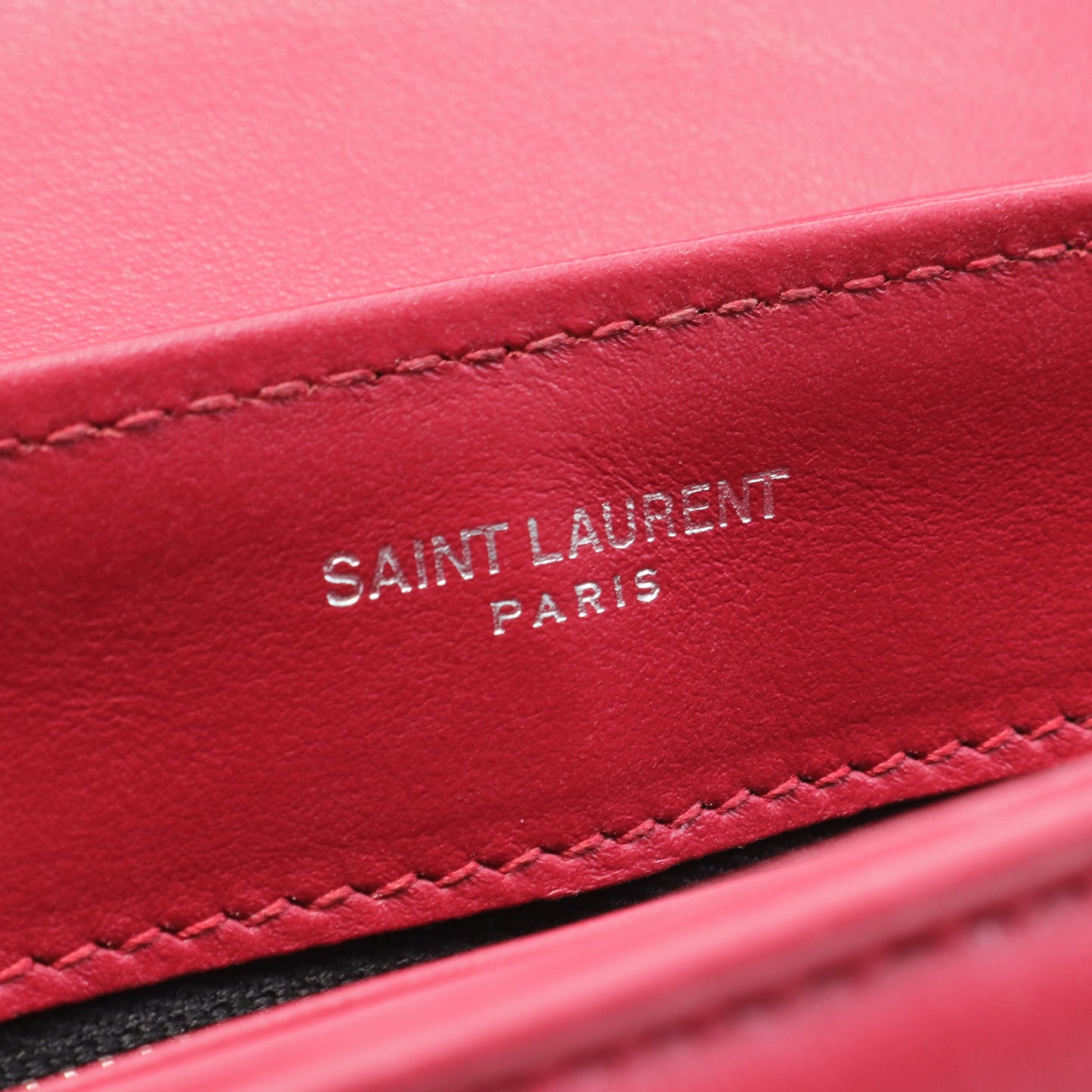 ルル トイバッグ ショルダーバッグ レザー レッド サンローラン バッグ Saint Laurent