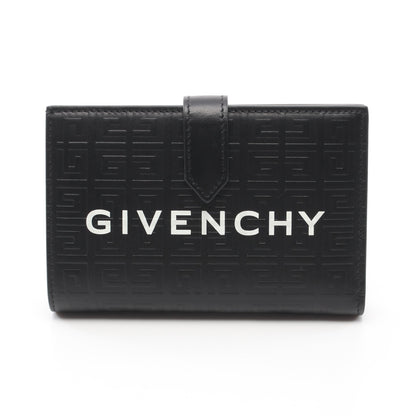 G-CUT MEDIUM WALLET 二つ折り財布 ロゴプリント レザー ブラック ジバンシィ 財布・小物 GIVENCHY