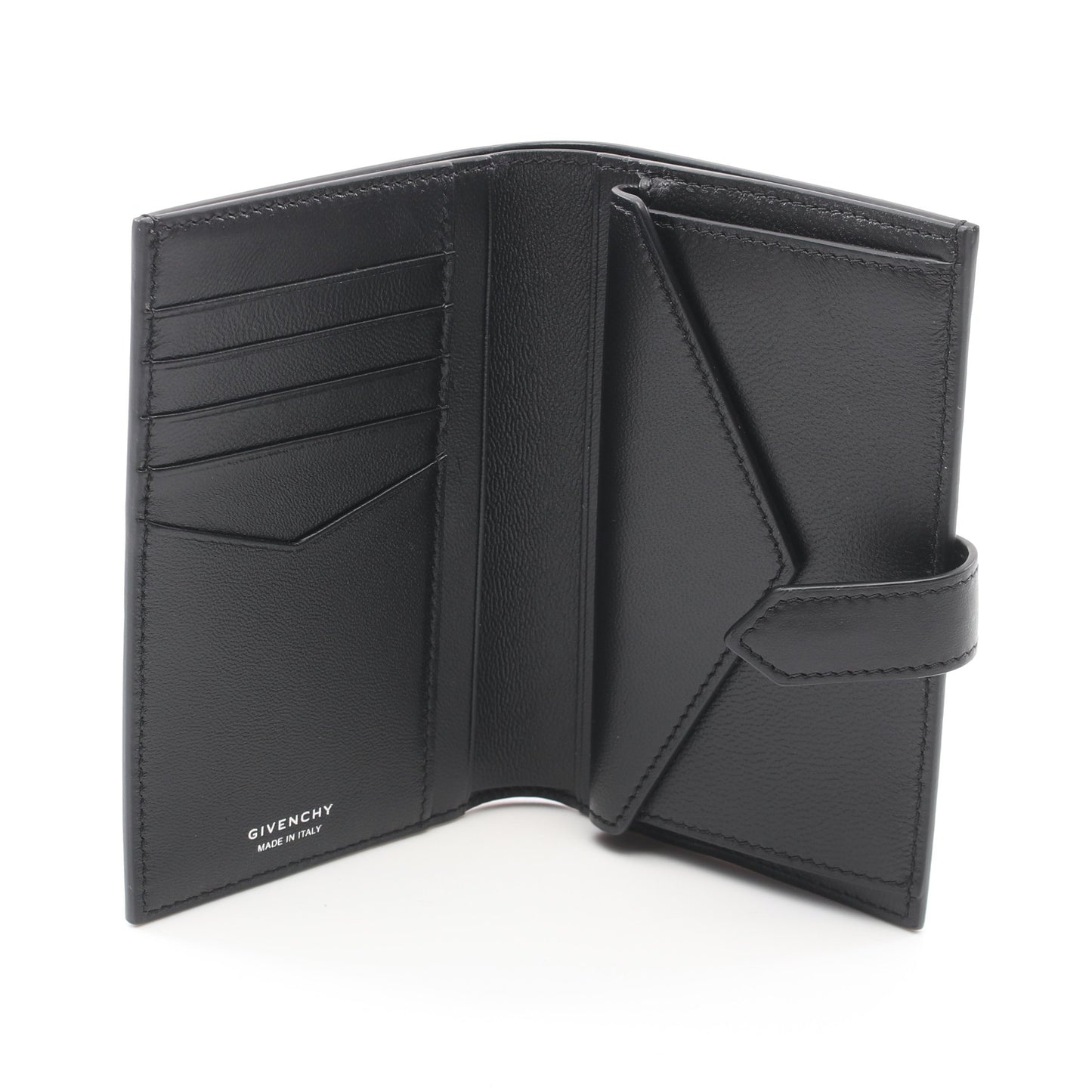 G-CUT MEDIUM WALLET 二つ折り財布 ロゴプリント レザー ブラック ジバンシィ 財布・小物 GIVENCHY