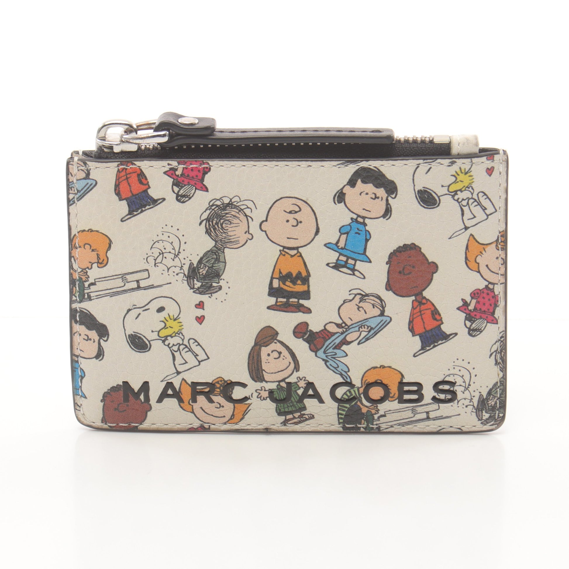 MARC JACOBS × PEANUTS カードケース コインケース レザー アイボリー マークジェイコブス 財布・小物 MARC JACOBS