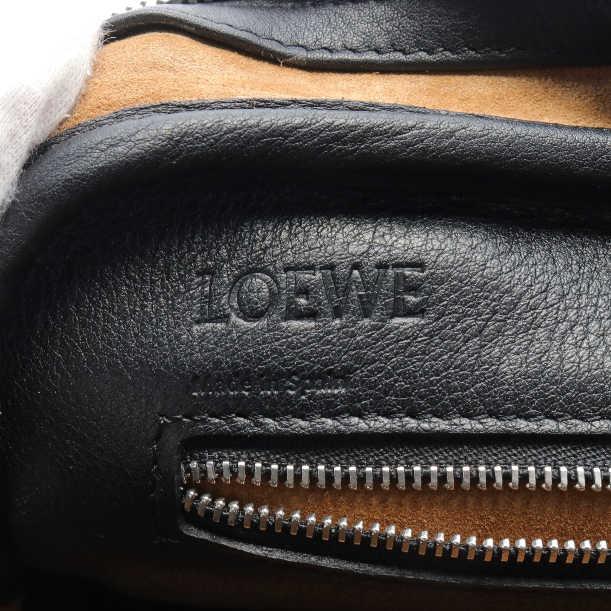 アマソナ75 ハンドバッグ レザー ブラック 2WAY ロエベ バッグ LOEWE