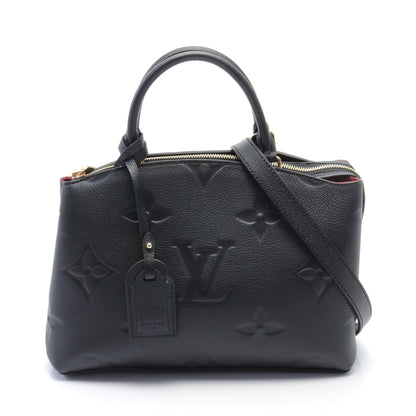 プティ パレPM モノグラムアンプラント ハンドバッグ レザー ブラック 2WAY ルイヴィトン バッグ LOUIS VUITTON