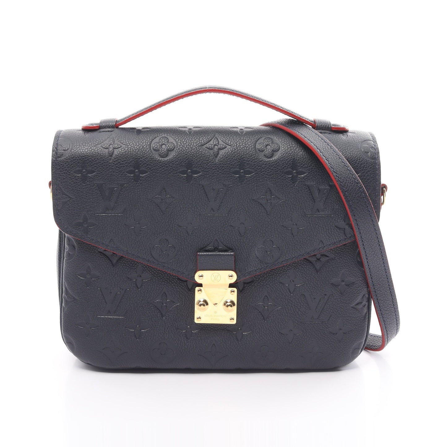 ポシェット メティス MM モノグラムアンプラント マリーヌルージュ ハンドバッグ レザー ネイビー 2WAY ルイヴィトン バッグ LOUIS VUITTON