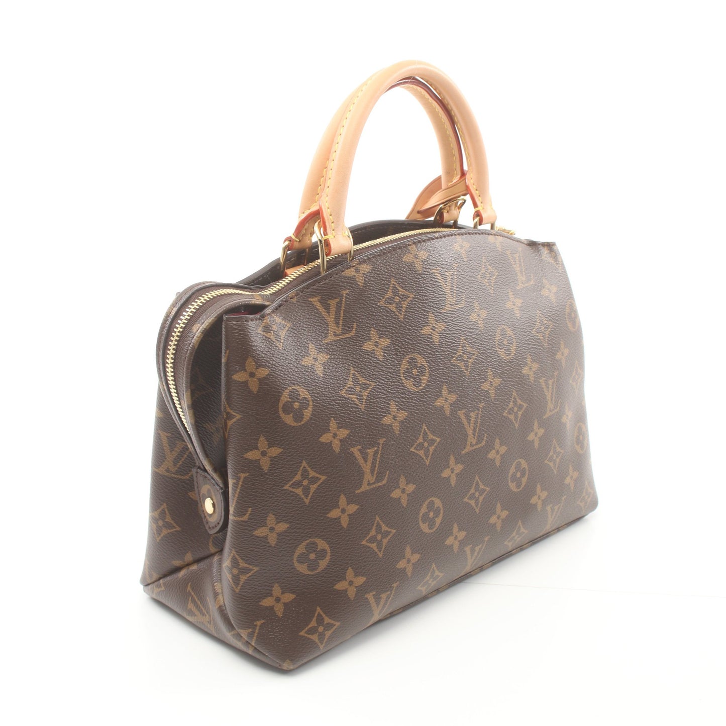 プティ パレPM モノグラム ハンドバッグ PVC レザー ブラウン 2WAY ルイヴィトン バッグ LOUIS VUITTON