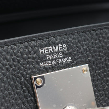 ケリーアッカドPM ボディバッグ トゴ ブラック シルバー金具 W刻印 エルメス バッグ HERMES