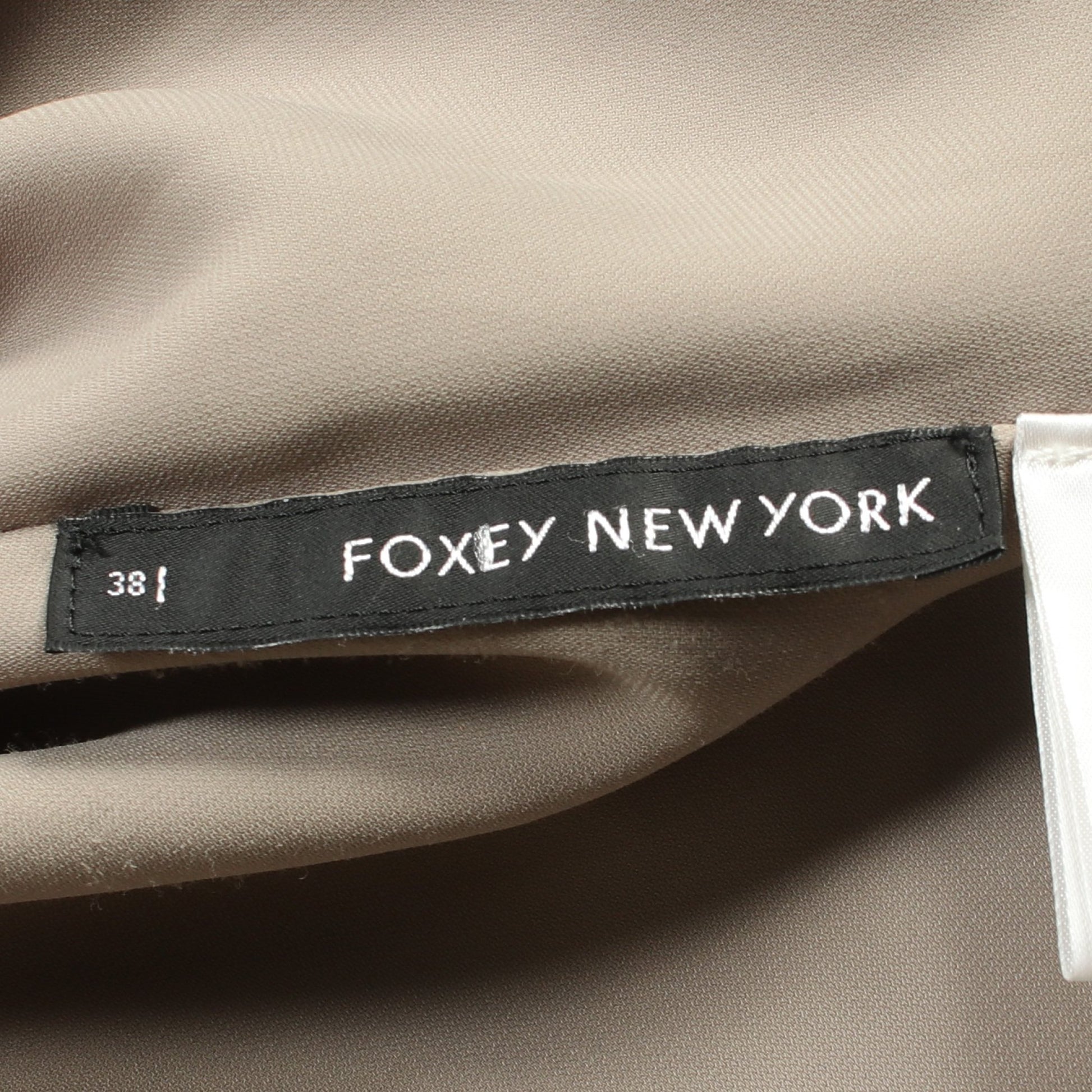 ワンピース フリル袖 グレーブラウン フォクシーニューヨーク ワンピース FOXEY NEW YORK