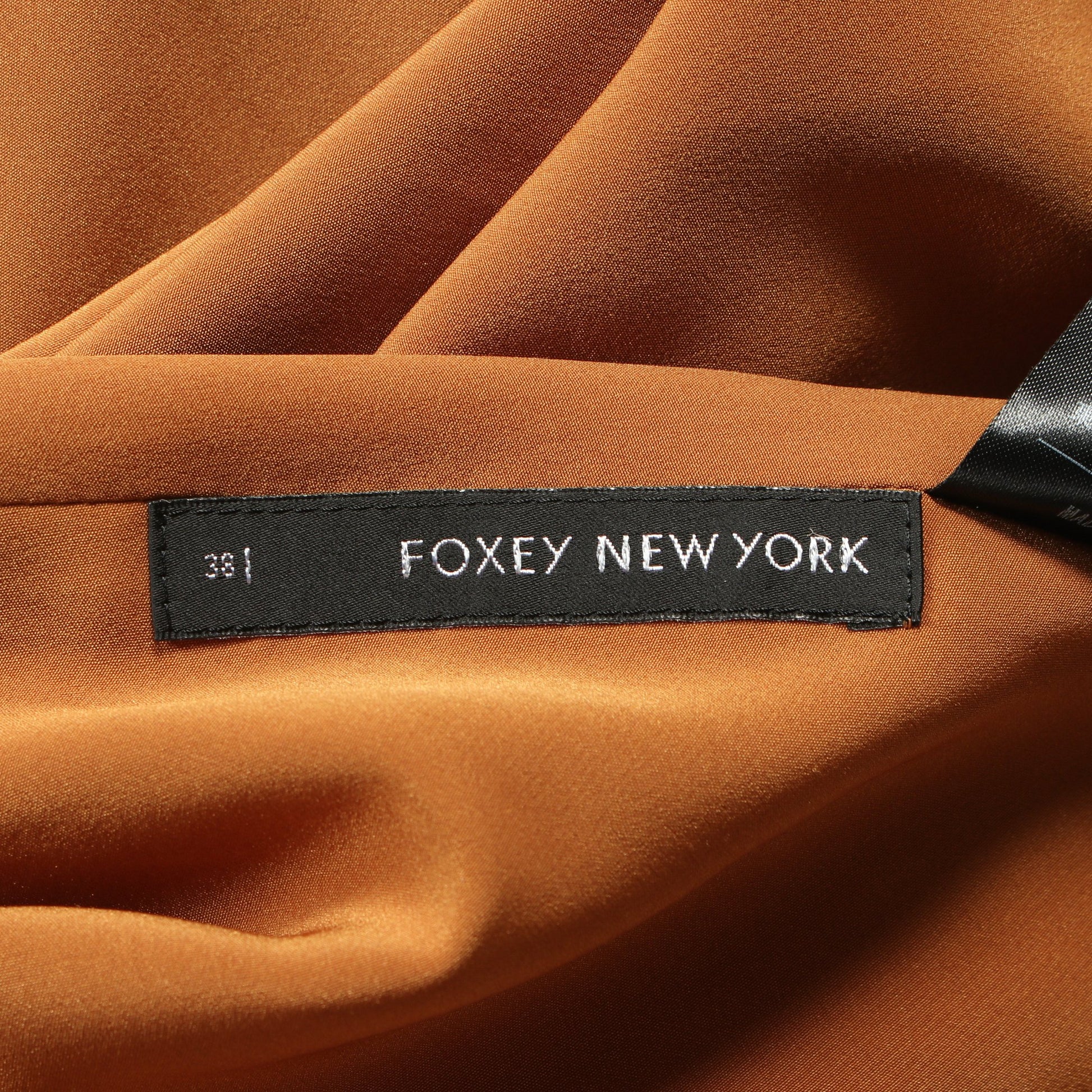 ワンピース オレンジブラウン フォクシーニューヨーク ワンピース FOXEY NEW YORK