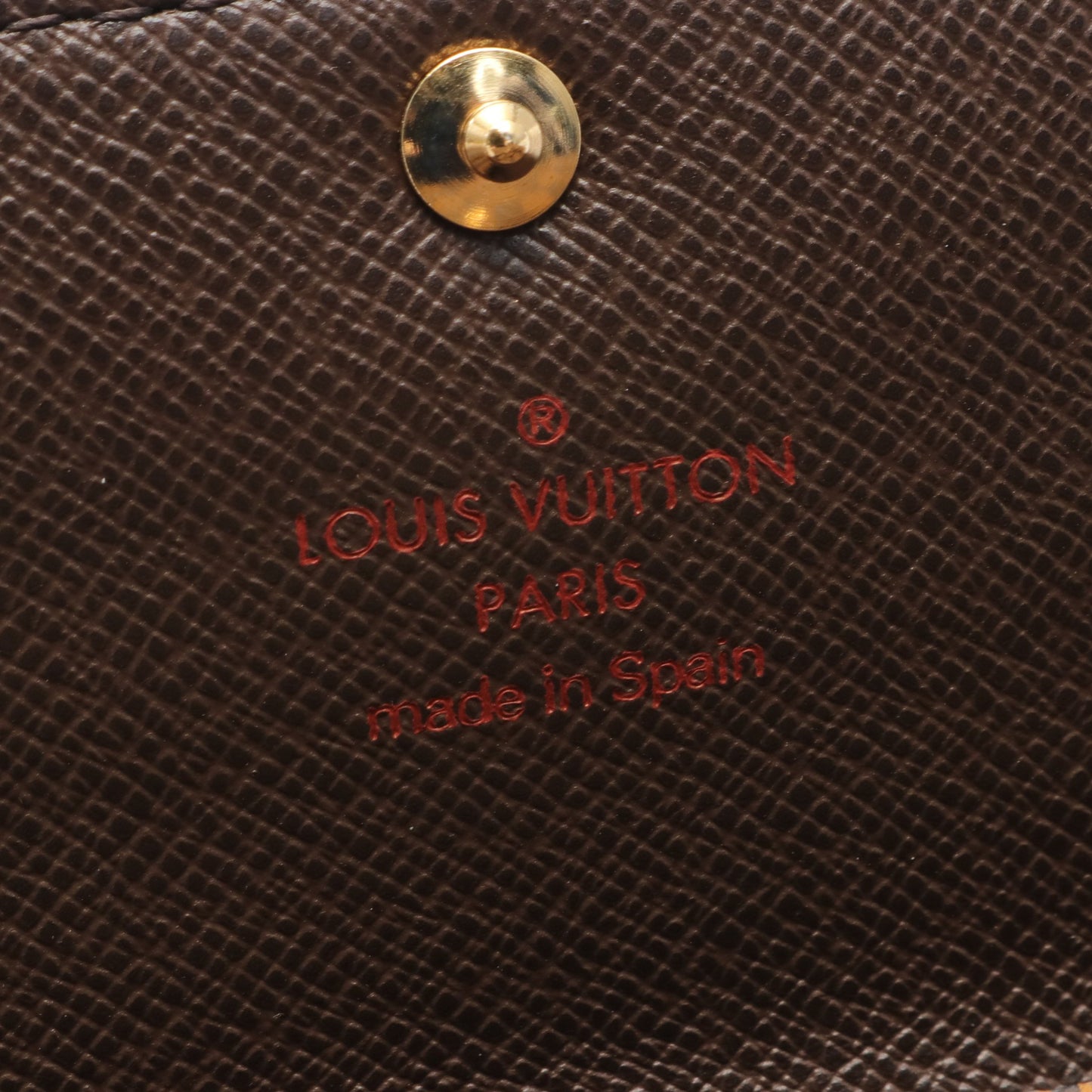 ポルトフォイユ サラ ダミエエベヌ 二つ折り長財布 PVC レザー ブラウン ルイヴィトン 財布・小物 LOUIS VUITTON