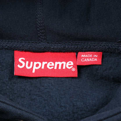 Bandana Box Logo Hooded Sweatshirt プルオーバーパーカー コットン ネイビー 裏起毛 19AW シュプリーム トップス Supreme