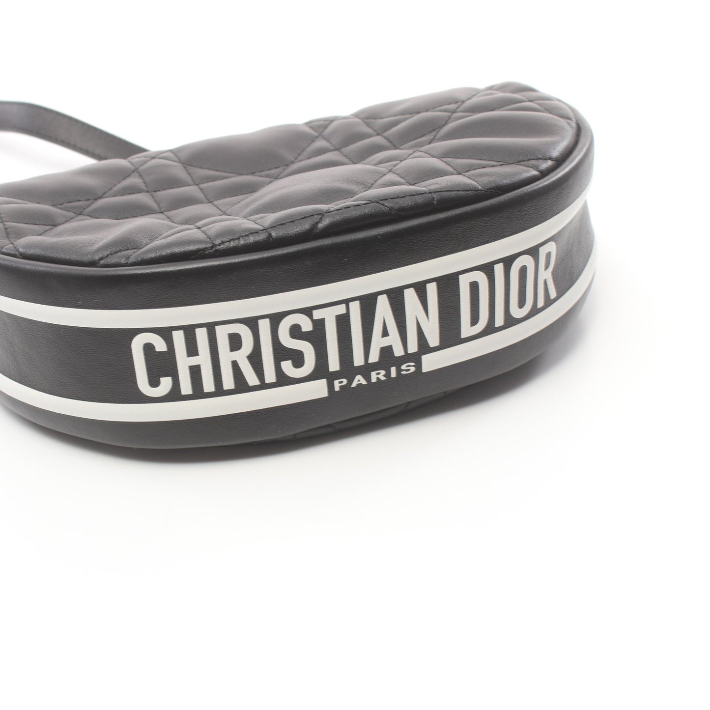 VIBE ホーボー カナージュ ショルダーバッグ レザー ブラック ホワイト 2WAY クリスチャンディオール バッグ Christian Dior