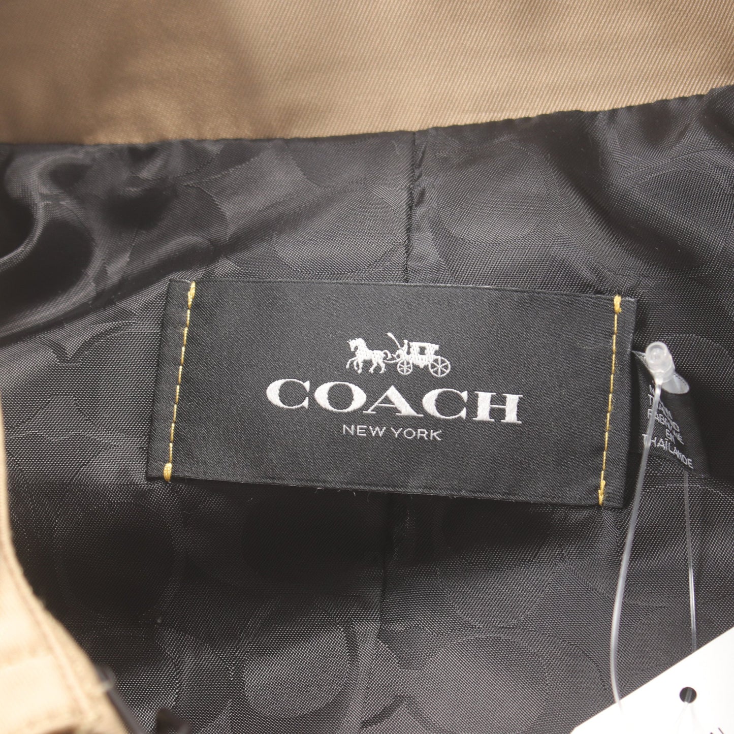 トレンチコート コットン ベージュ コーチ アウター COACH