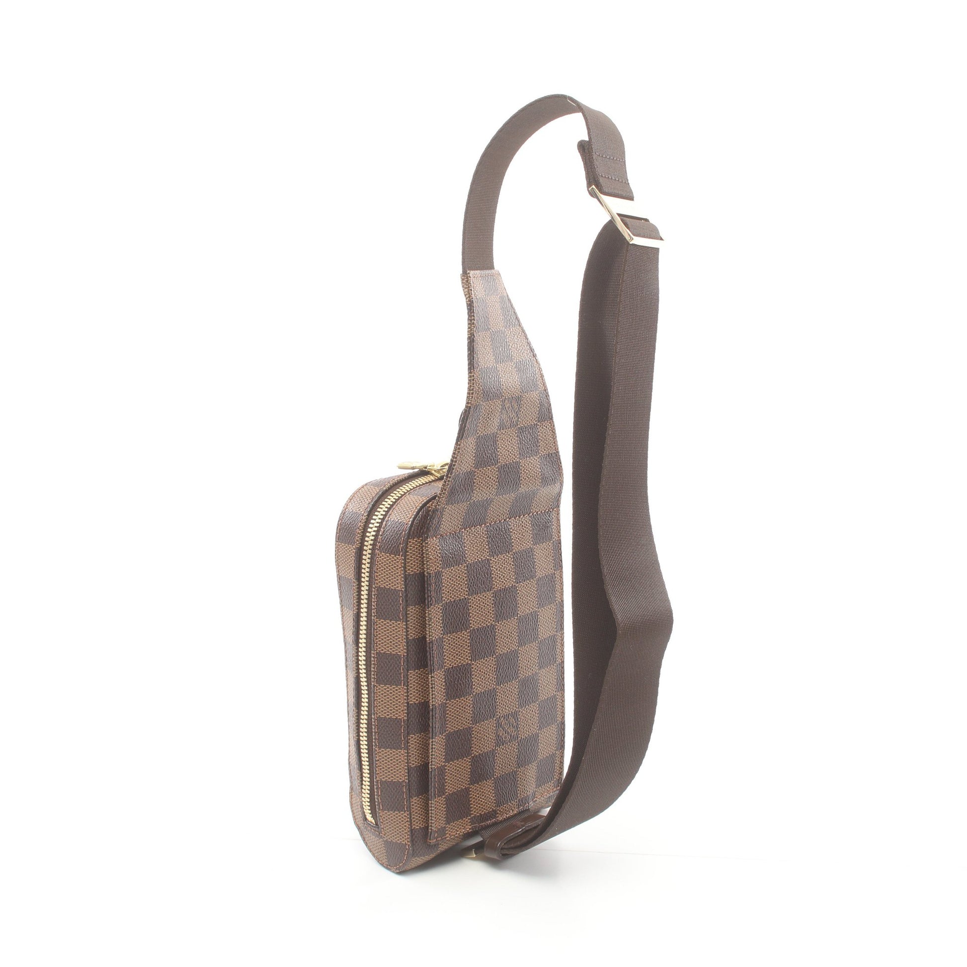 ジェロニモス ダミエエベヌ ボディバッグ PVC ブラウン ルイヴィトン バッグ LOUIS VUITTON