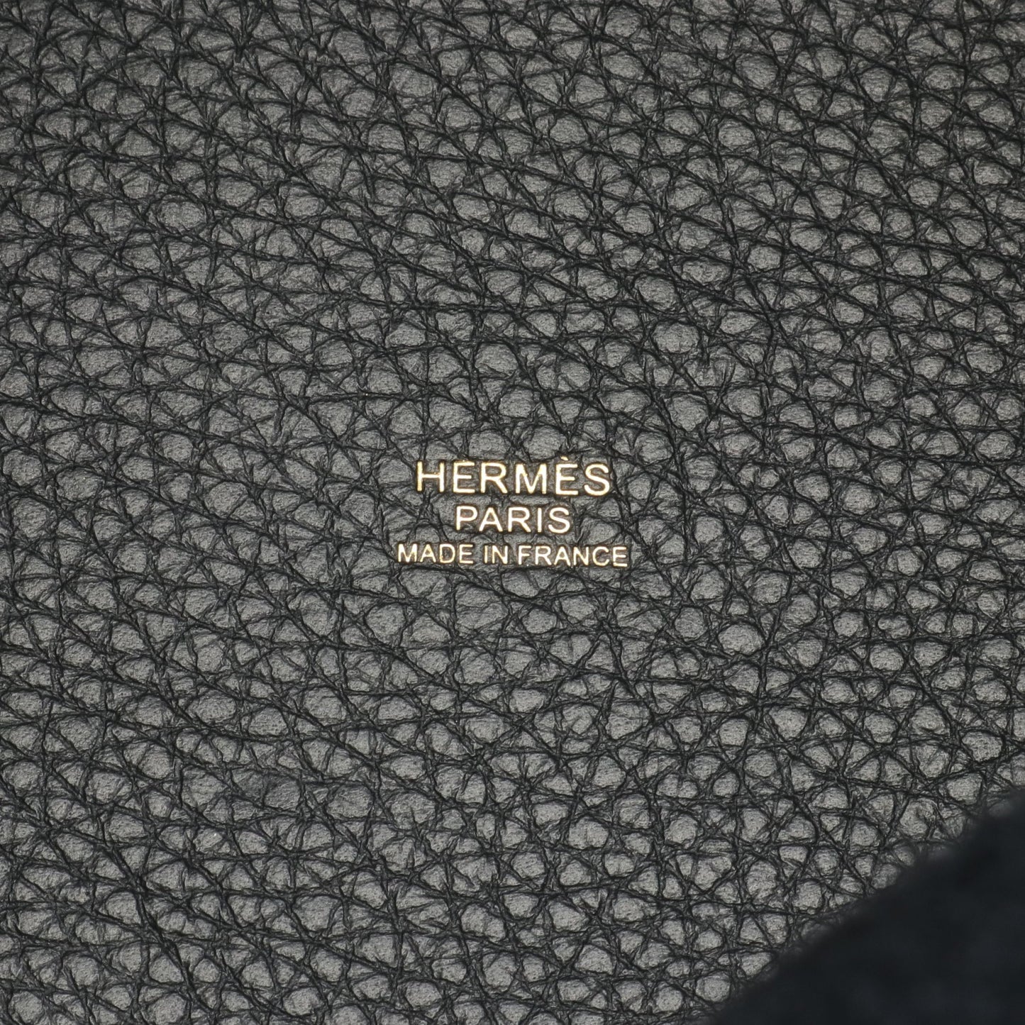 ピコタンロックPM ハンドバッグ トリヨンクレマンス ブラック ゴールド金具 W刻印 エルメス バッグ HERMES