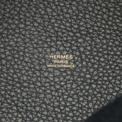 ピコタンロックPM ハンドバッグ トリヨンクレマンス ブラック ゴールド金具 W刻印 エルメス バッグ HERMES