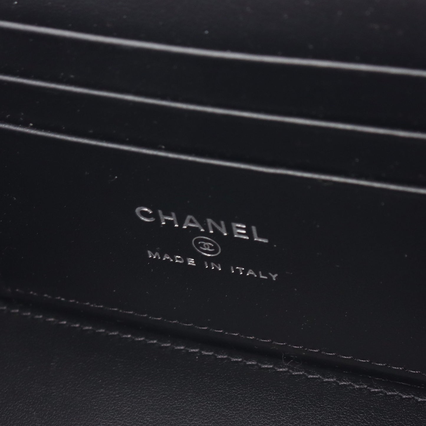 マトラッセ トップハンドル チェーンショルダーバッグ ラムスキン ブラック シルバー金具 2WAY シャネル バッグ CHANEL