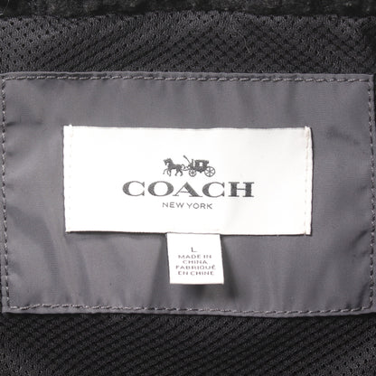 シェルパ アノラックパーカー ハーフジップ ブルゾン ブラック コーチ アウター COACH