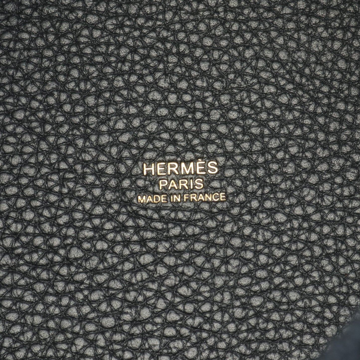 ピコタンロックPM ハンドバッグ トリヨンクレマンス ブラック ゴールド金具 W刻印 エルメス バッグ HERMES