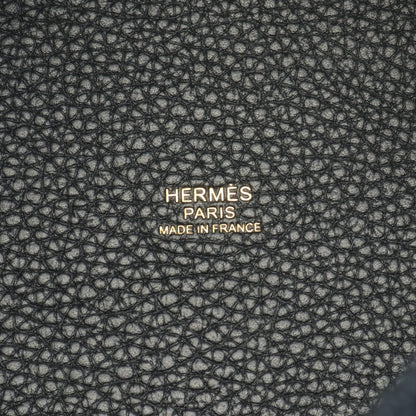 ピコタンロックPM ハンドバッグ トリヨンクレマンス ブラック ゴールド金具 W刻印 エルメス バッグ HERMES