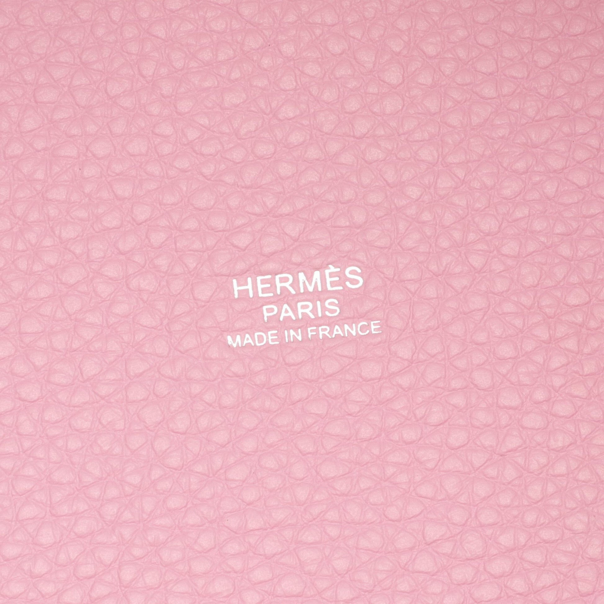 ピコタンロックPM モーヴシルベストル ハンドバッグ トリヨンクレマンス ライトピンク シルバー金具 B刻印 エルメス バッグ HERMES