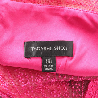 チュール ドレスワンピース ノースリーブ ピンクパープル タダシショージ ワンピース TADASHI SHOJI