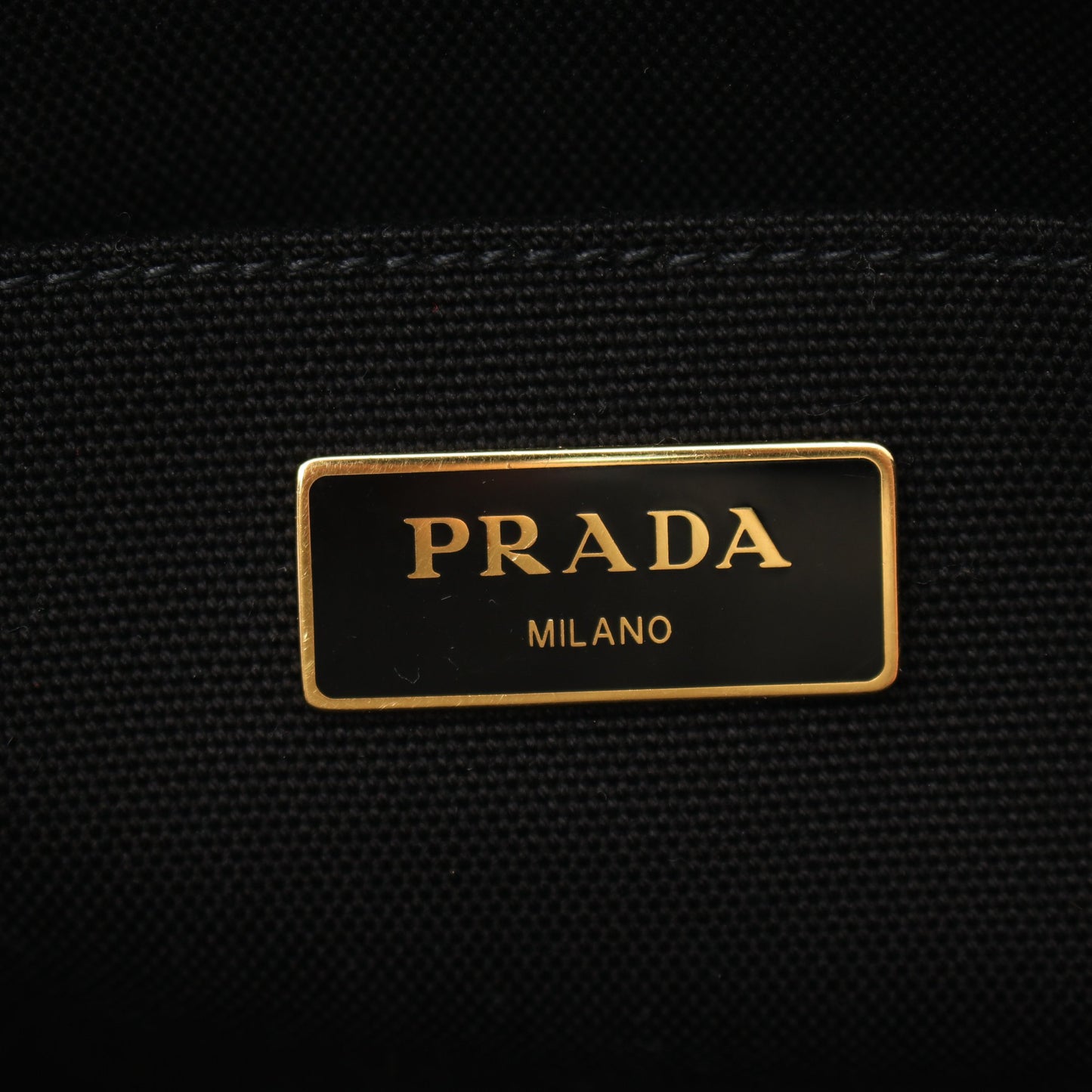 CANAPA カナパ ハンドバッグ トートバッグ キャンバス ブラック 2WAY プラダ バッグ PRADA